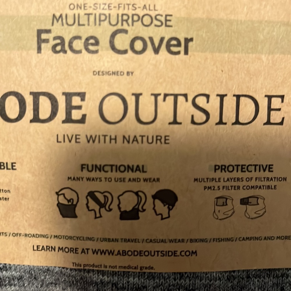 Abode Outside Face Cover - Picture 3 of 3